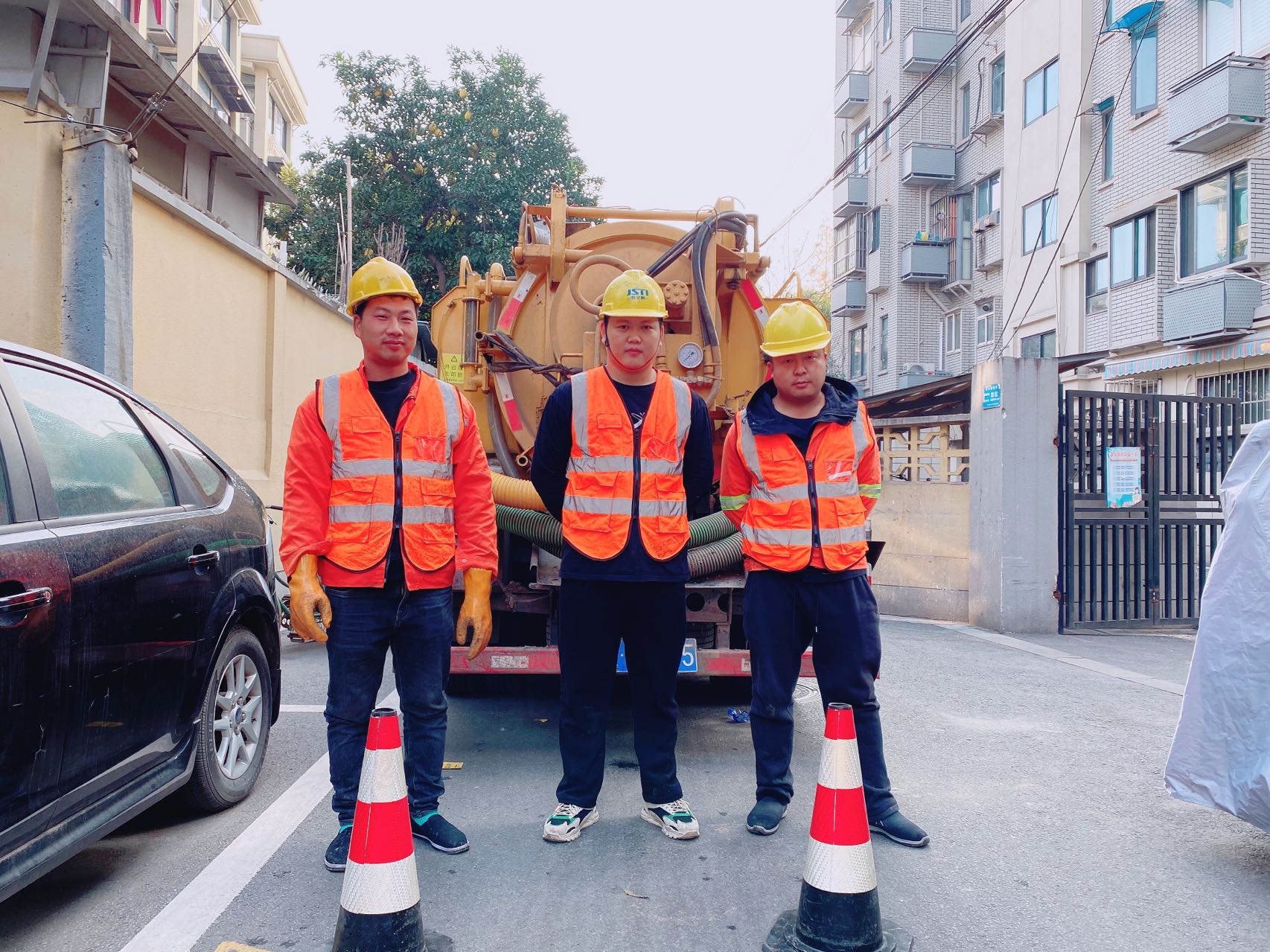 山西路南京某小区管道清淤检测施工